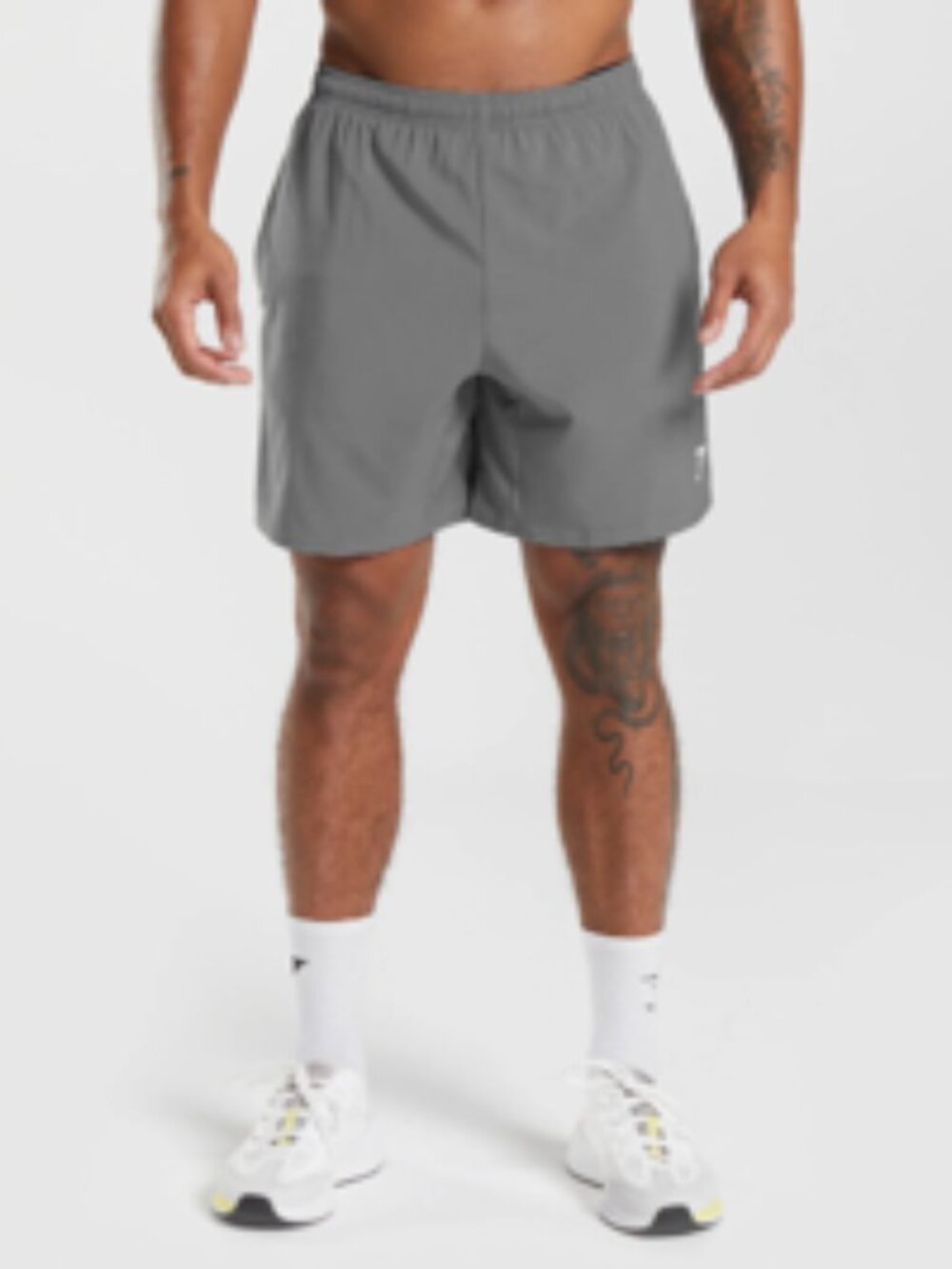 EUC Gymshark Men's Arrival 7" Shorts   Size: XL Color: Charcoal Grey  Lightweigh